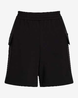 High Waisted Luxe Lounge Cargo Shorts