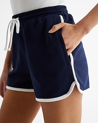 High Waisted Luxe Comfort Pull On Shorts White Women