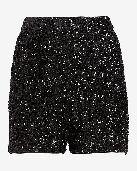 prinses Raad eens lotus Super High Waisted Sequin Tailored Shorts | Express