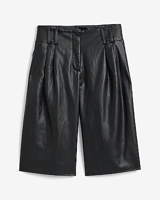 Express x Sarah Jane Nader | The Faux Leather City Short