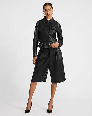 Express x Sarah Jane Nader | The Faux Leather City Short