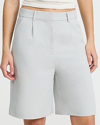 High Waisted Tailored Bermuda Shorts - image 2