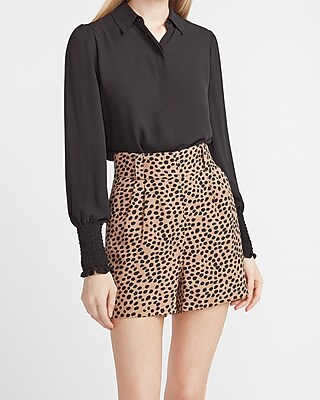 high waisted cheetah shorts