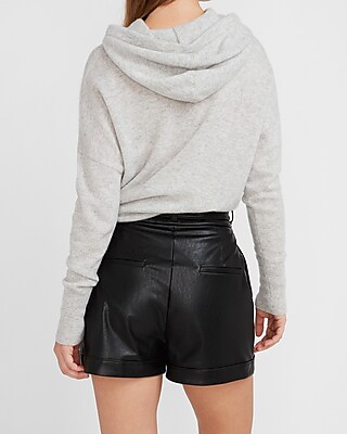 express leather shorts