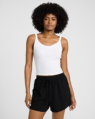 High Waisted Utility Pull On Shorts