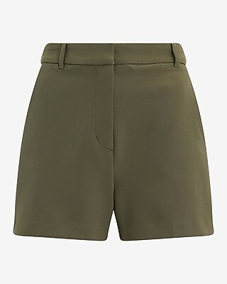 Editor Studio Stretch Twill High Waisted Tailored Shorts