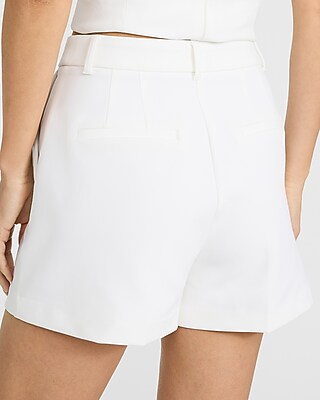 Editor Studio Stretch Twill High Waisted Tailored Shorts