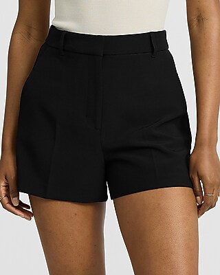 Editor Studio Stretch Twill High Waisted Tailored Shorts