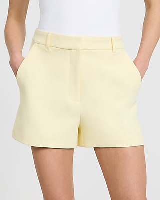 Editor Studio Stretch Twill Super High Waisted Tailored Shorts