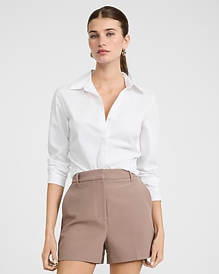 Editor Studio Stretch Twill High Waisted Tailored Shorts