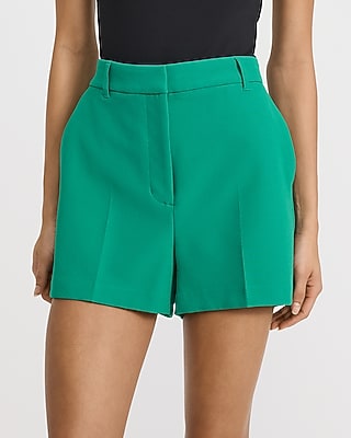 Editor Studio Stretch Twill High Waisted Tailored Shorts