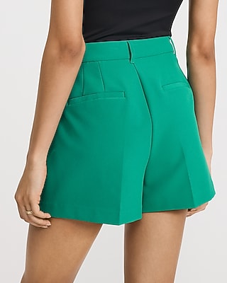 Editor Studio Stretch Twill High Waisted Tailored Shorts