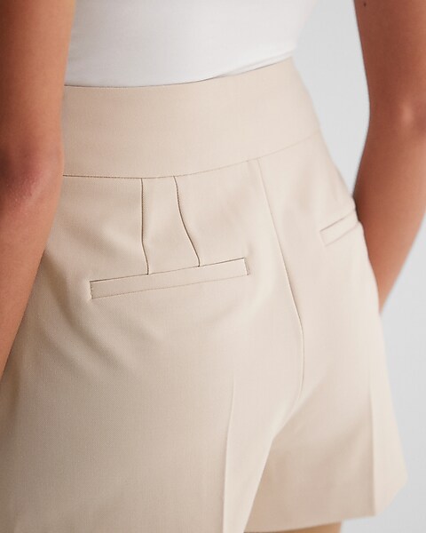 luvamia Shorts for Women High Waisted Pleated Dressy Blazer Shorts