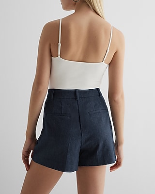 Editor Twill Super High Waisted Tailored Shorts - image 4
