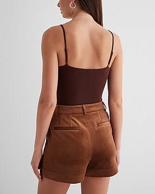 Editor High Waisted Velvet Corduroy Shorts