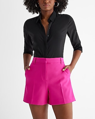 Editor High Waisted Tailored Midi Shorts