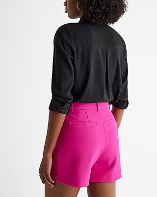 Editor High Waisted Tailored Midi Shorts