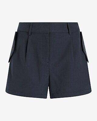 Mid Rise Patch Pocket Utility Shorts - image 5