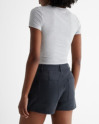 Mid Rise Patch Pocket Utility Shorts - image 3