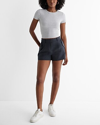 Mid Rise Patch Pocket Utility Shorts - image 4