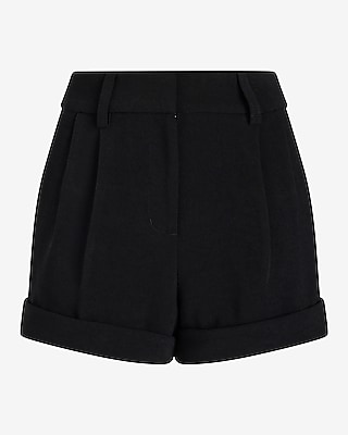 Stylist High Waisted Pleated Shorts