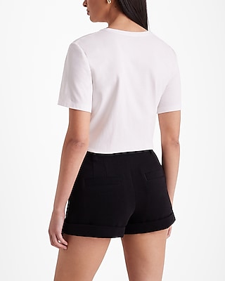 Stylist High Waisted Pleated Shorts