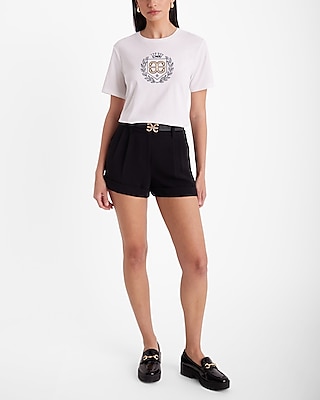 Stylist High Waisted Pleated Shorts