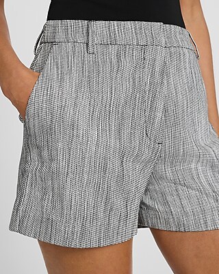 Editor Striped High Waisted Tailored Shorts