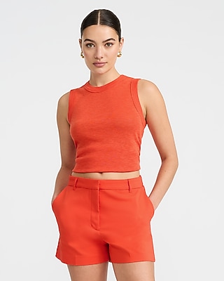 Editor Stretch Cotton High Waisted Tailored Short