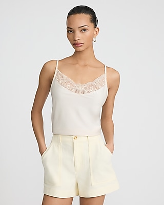 Cotton High Waisted Utility Shorts