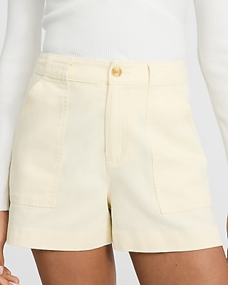 High Waisted Utility Shorts