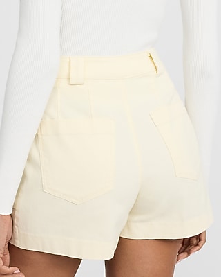 High Waisted Utility Shorts