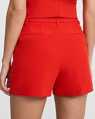 Editor Signature Stretch High Waisted Tailored Shorts