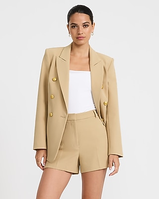 Editor Signature Stretch High Waisted Tailored Shorts