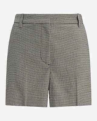 Editor Mini Houndstooth High Waisted Shorts - thumbnail 4
