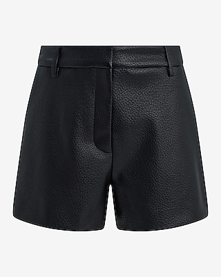 Editor Faux Leather Super High Waisted Shorts