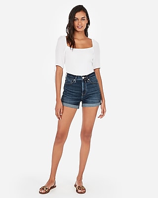 express denim shorts