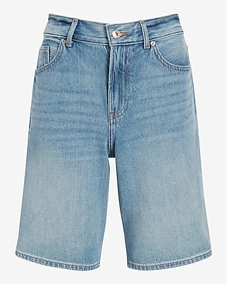 SEVENTH Denim Bermuda Jeans BEAMS購入 High Waisted Light Wash Bermuda Jean Shorts | Express