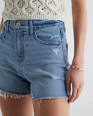 90s Low Rise Cotton Denim Shorts