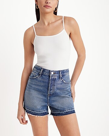 denim shorts and bodysuit 6 - Straight A Style