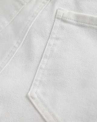 High Waisted White Raw Hem Vintage Jean Shorts