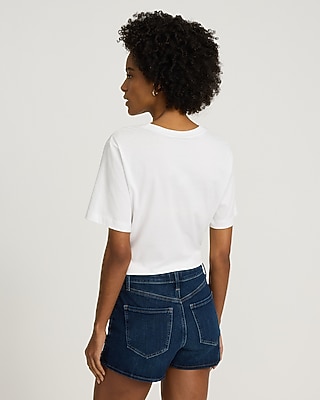 High Waisted Dark Wash Vintage Jean Shorts