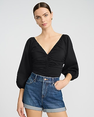 High Waisted Dark Wash Rolled Hem Mom Jean Shorts