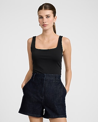 Editor Denim Super High Waisted Tailored Shorts