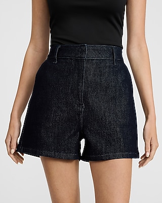 Editor Denim Super High Waisted Tailored Shorts