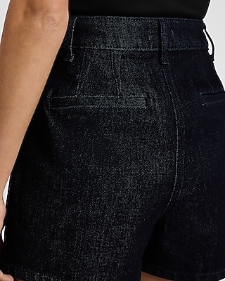 Editor Denim Super High Waisted Tailored Shorts