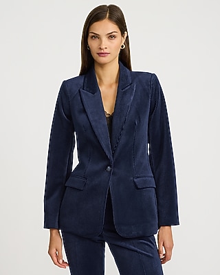 Corduroy Long Slim Blazer