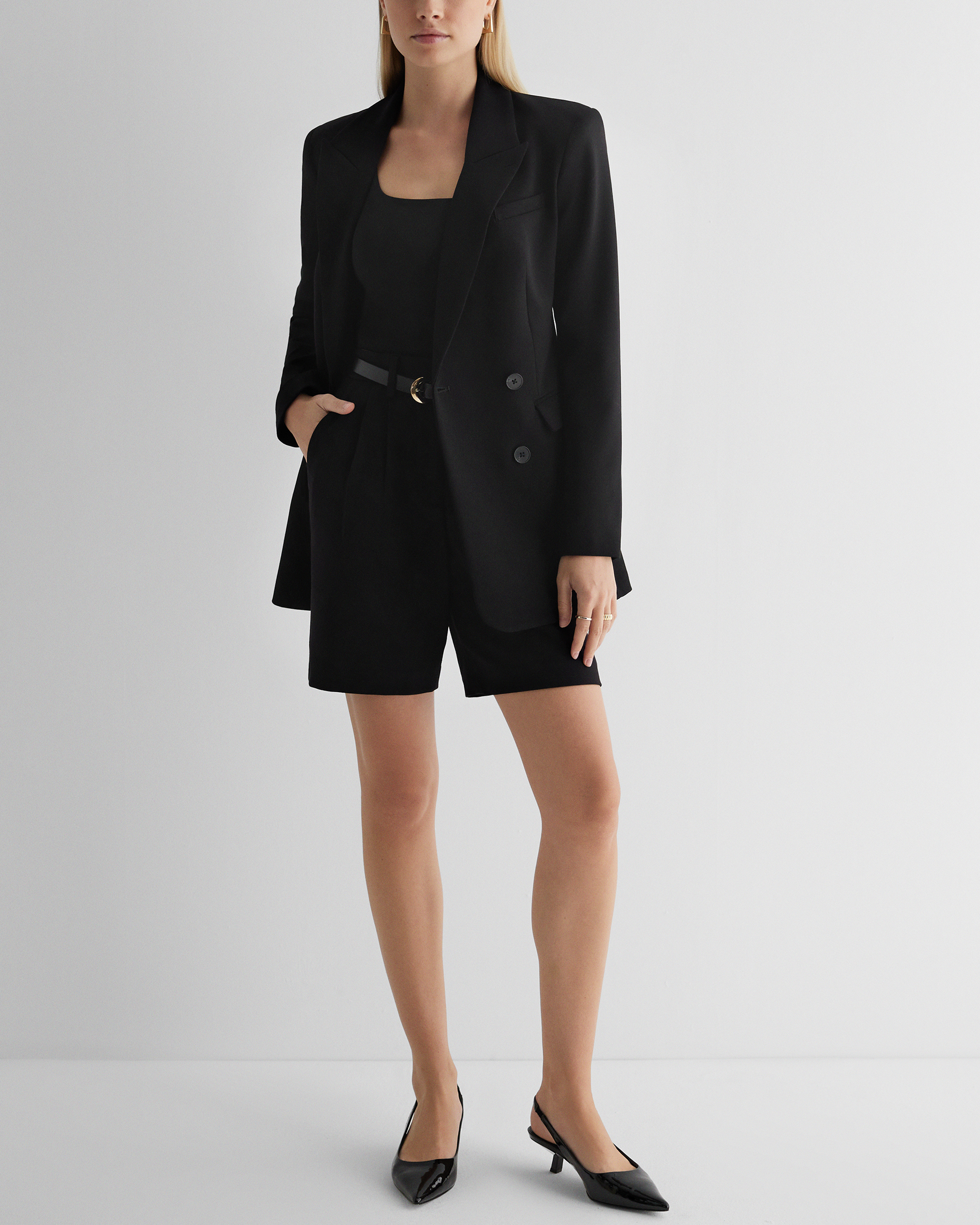 Double Breasted Hourglass Blazer