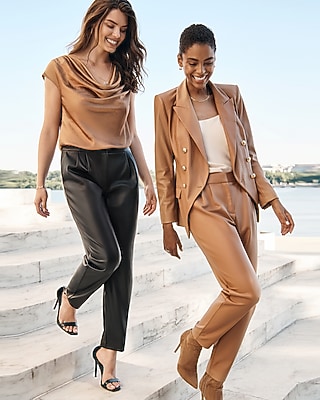 leather pantsuit