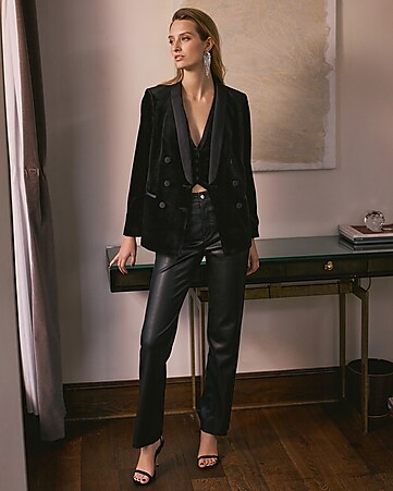 discount 76% Zara blazer WOMEN FASHION Jackets Blazer Glitter Black/Silver M 